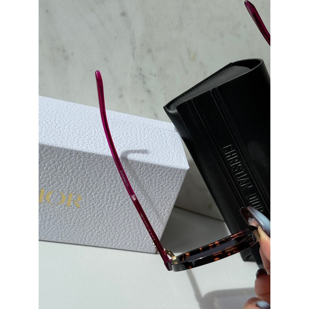 NEW Dior DiorHighlight S1I Sunglasses in Havana Pink $490 - Picture 7 of 7